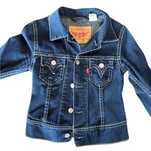 Levi’s Structured Jean Jacket – Dark Indigo, Size Small (Sample Garment)